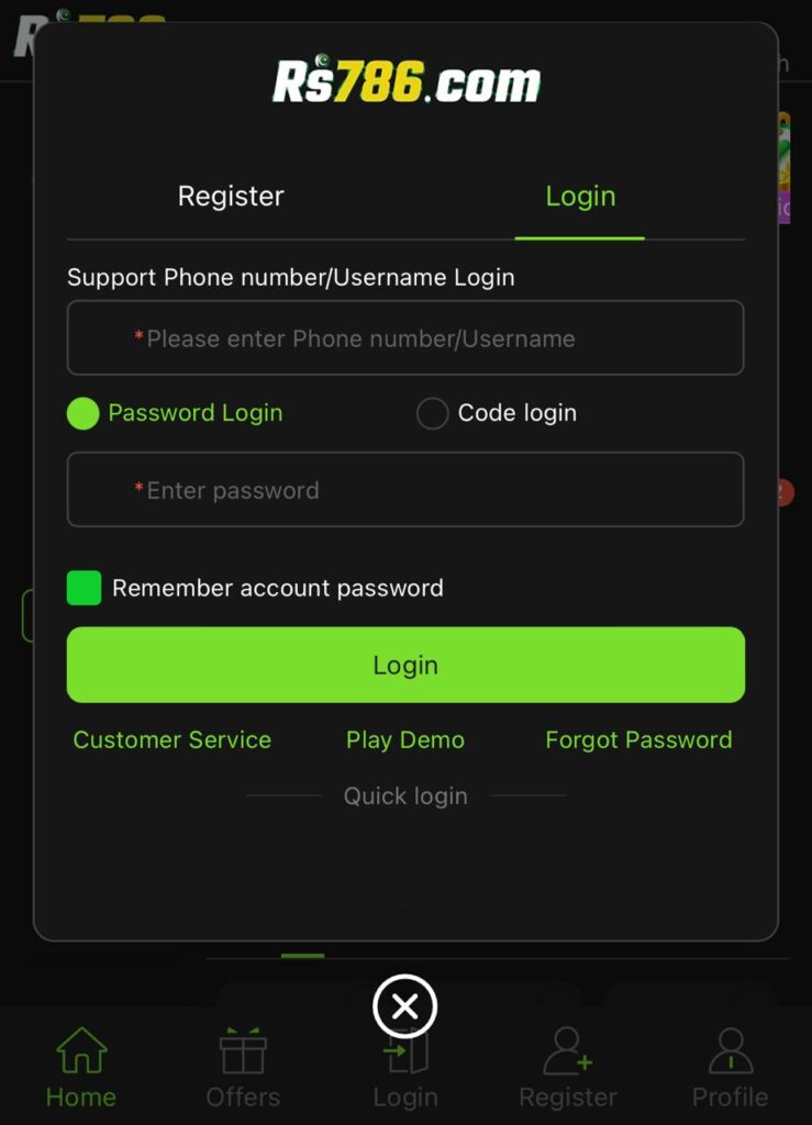 Rs786 Login