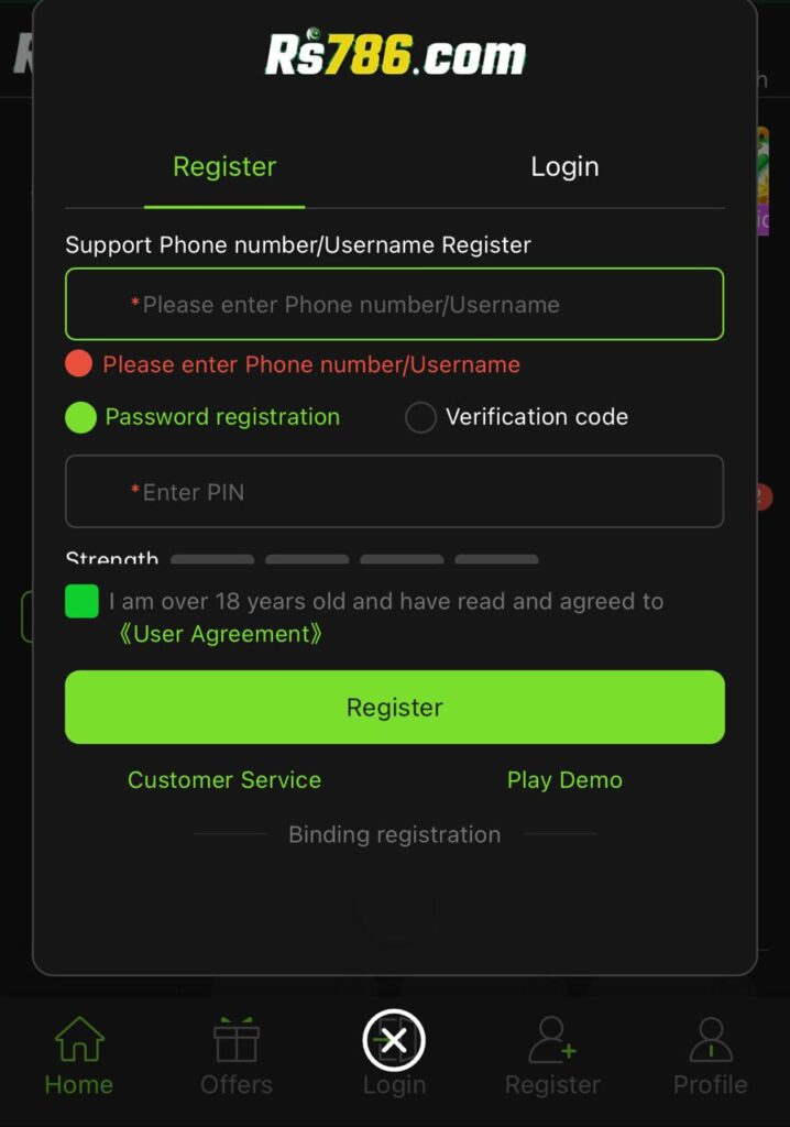 Rs786 Register